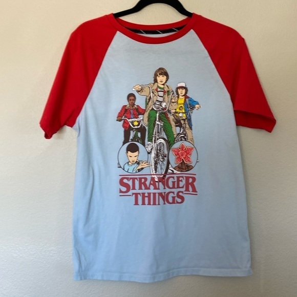 Stranger Things baseball t-shirt short sleeve kids XXL - Picture 1 of 4